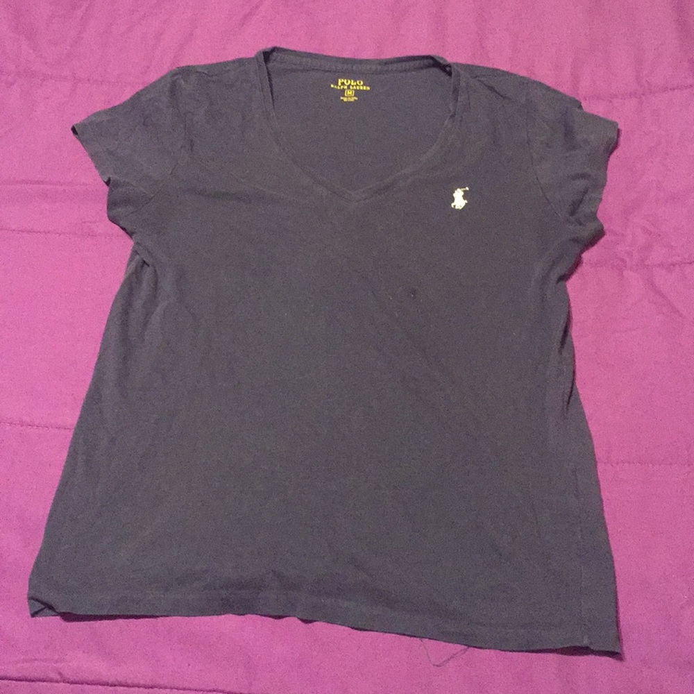 Navy blue polo shirt